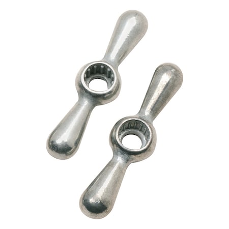 Keeney Mfg Plumb Pak Cast Metal Chrome Tee Faucet Handle 2 pc PP806-15